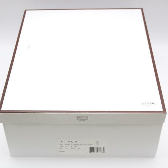 Coach CANTINA Signature Quilted Wedge Boot Brown - Picture 11 of 12